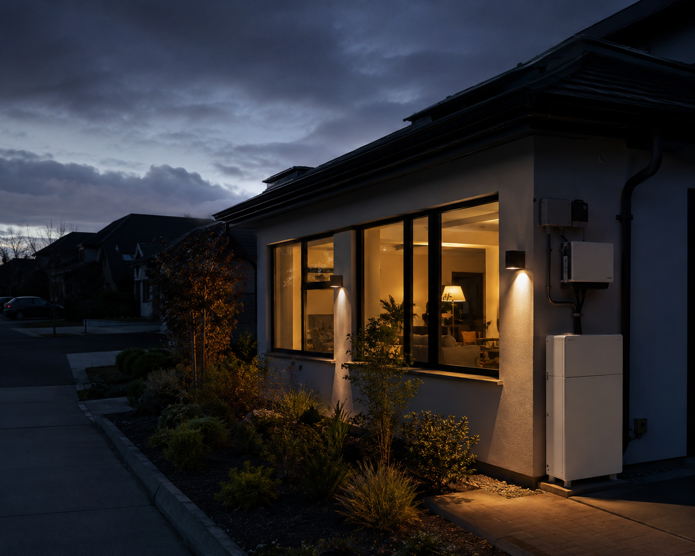Residential solar battery backup application