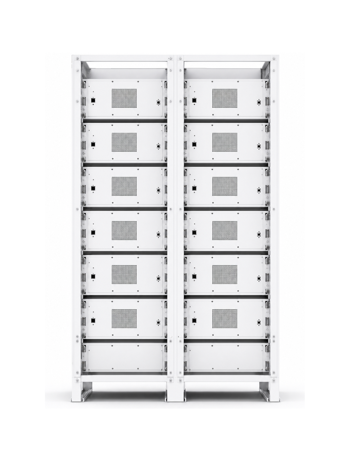 E-MATE 114R Commercial Battery Rack - Rear straight view